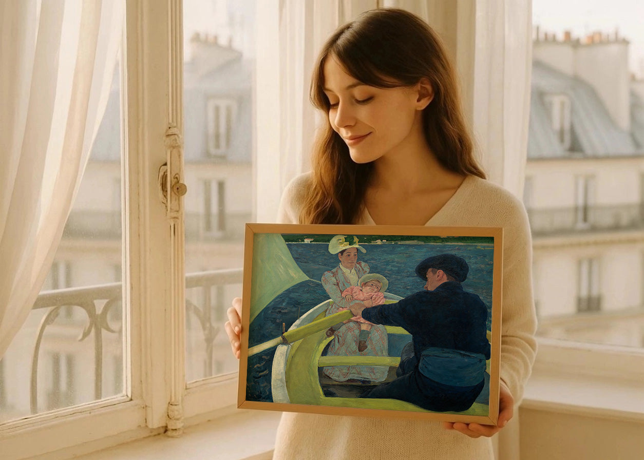 Cuadro Fiesta en un bote (Mary Cassatt)