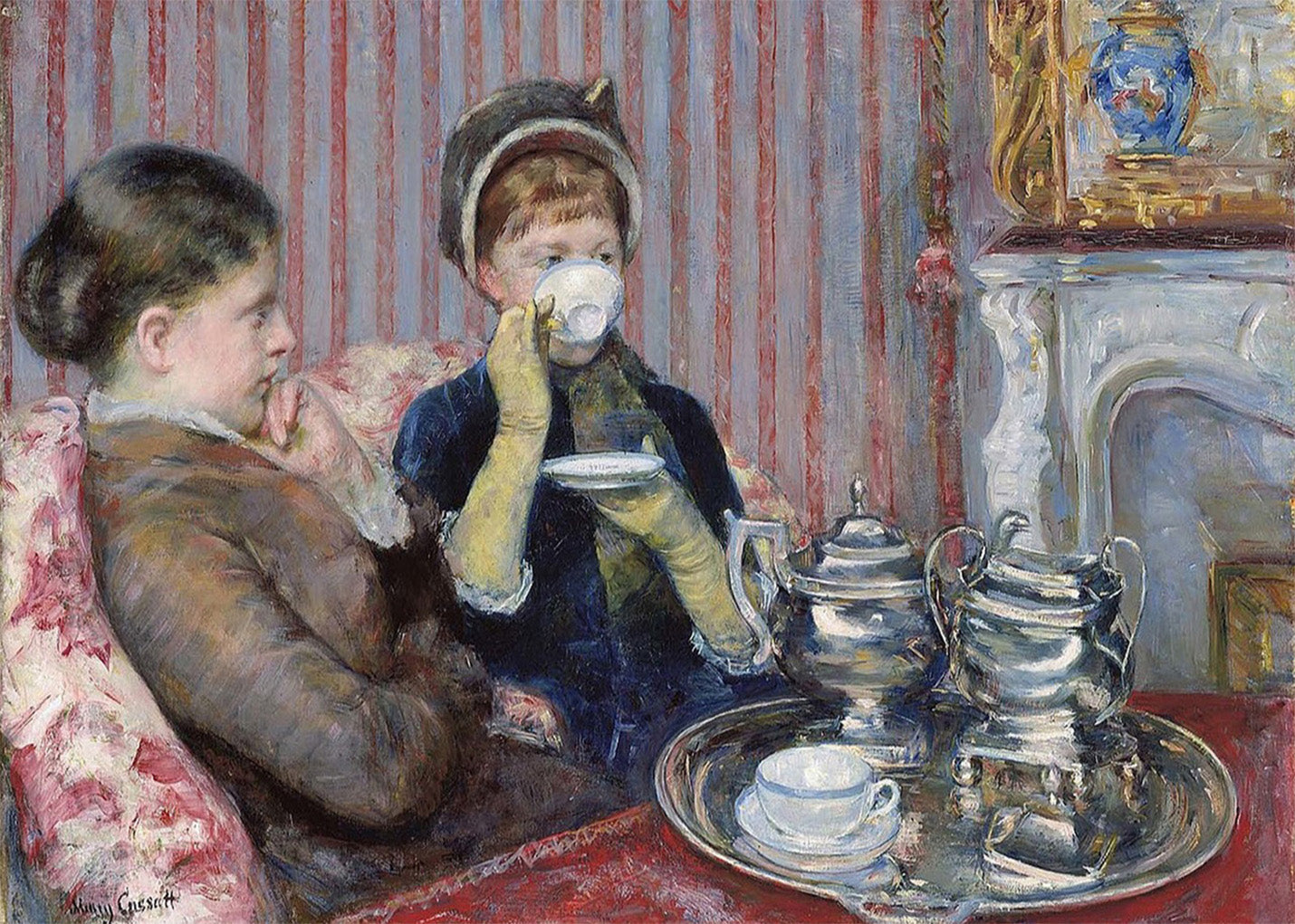 Cuadro Five o clock tea (Mary Cassatt)