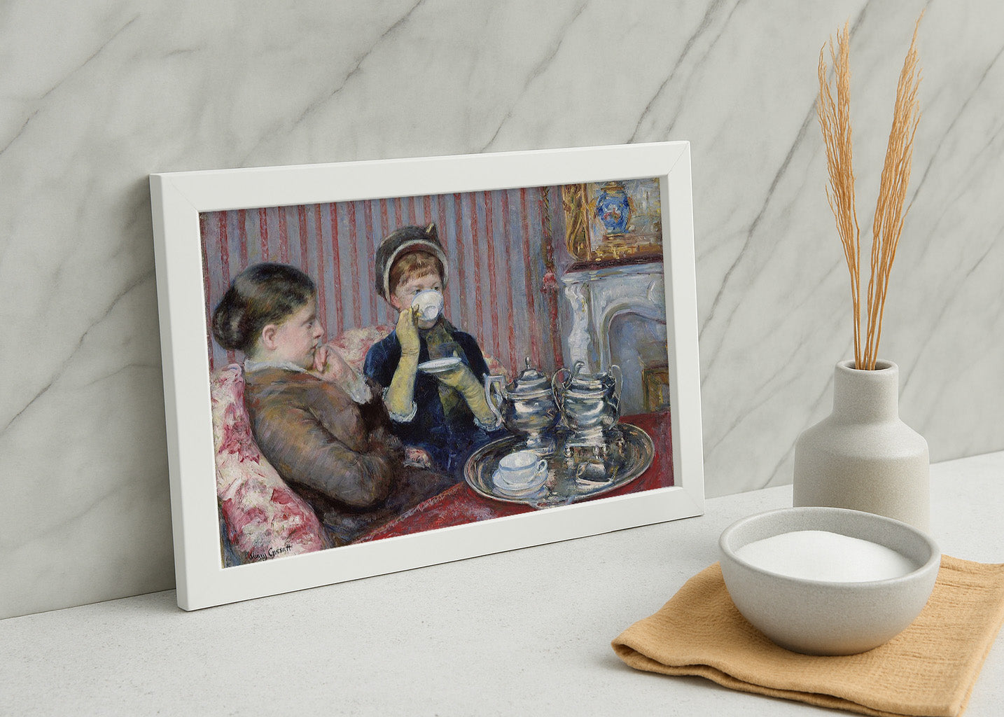 Cuadro Five o clock tea (Mary Cassatt)