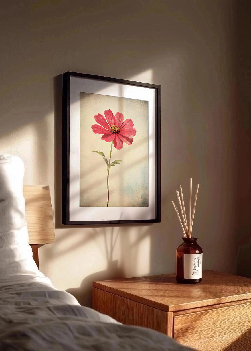 Cuadro Flor estilo vintage