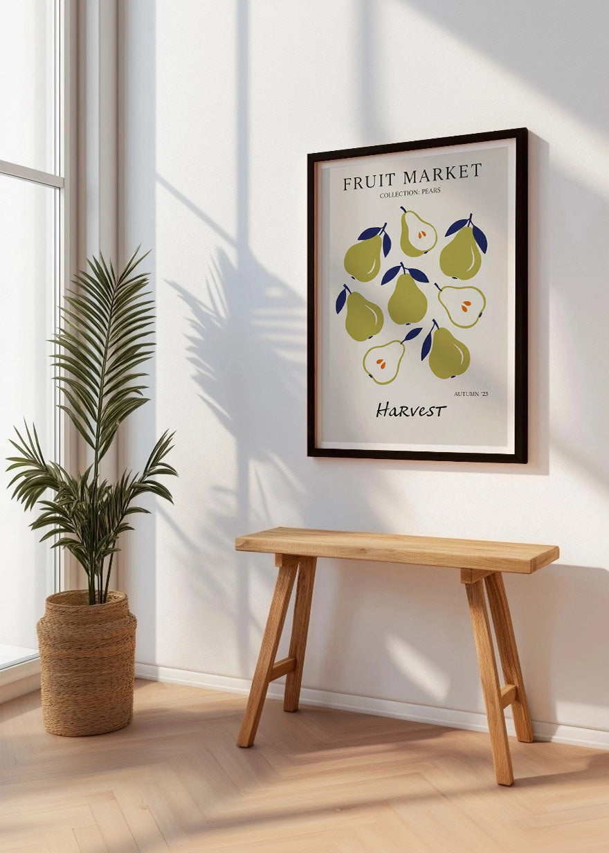 Cuadro Fruit Market peras
