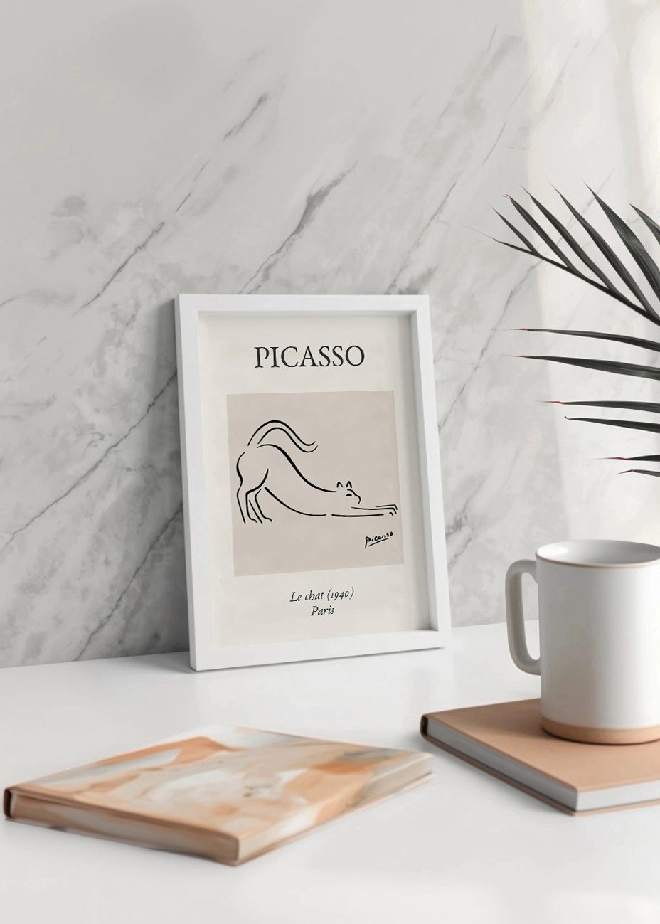 Cuadro Gato al estilo Picasso