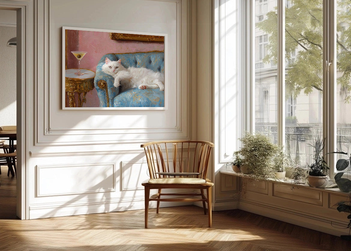 Cuadro Gato, rey y señor (h)