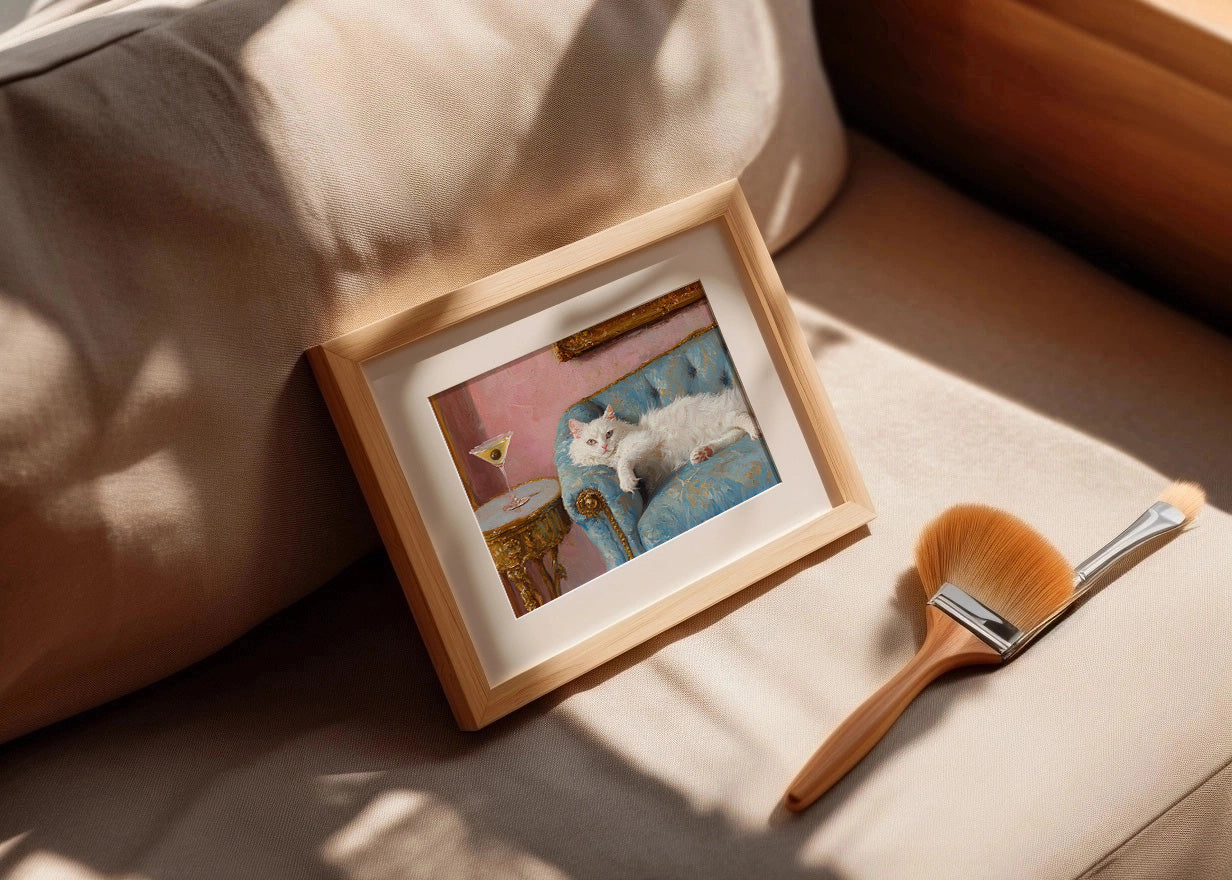 Cuadro Gato, rey y señor (h)