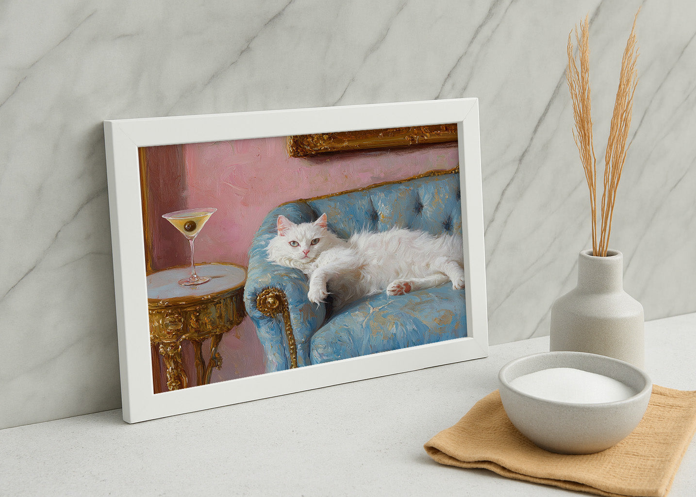 Cuadro Gato, rey y señor (h)