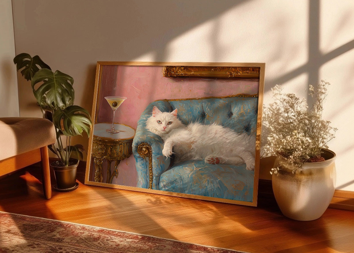 Cuadro Gato, rey y señor (h)