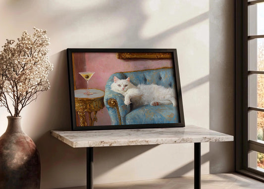 Cuadro Gato, rey y señor (h)