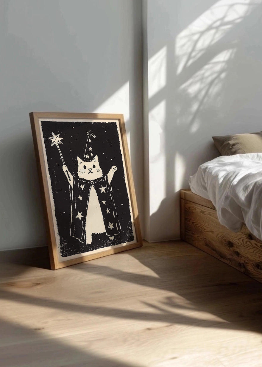 Cuadro Gato mago