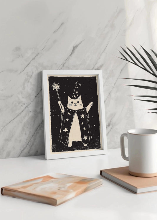 Cuadro Gato mago