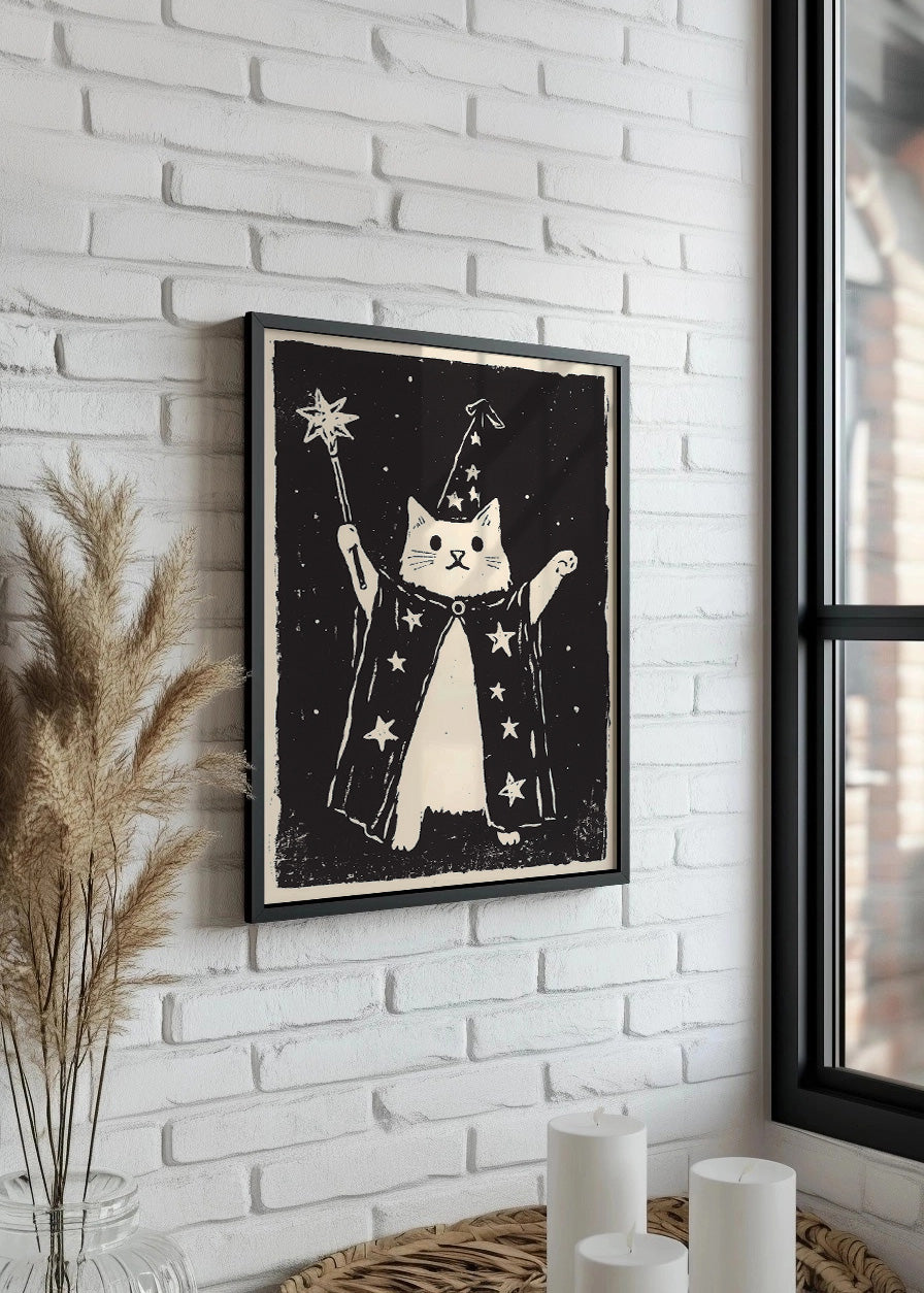 Cuadro Gato mago