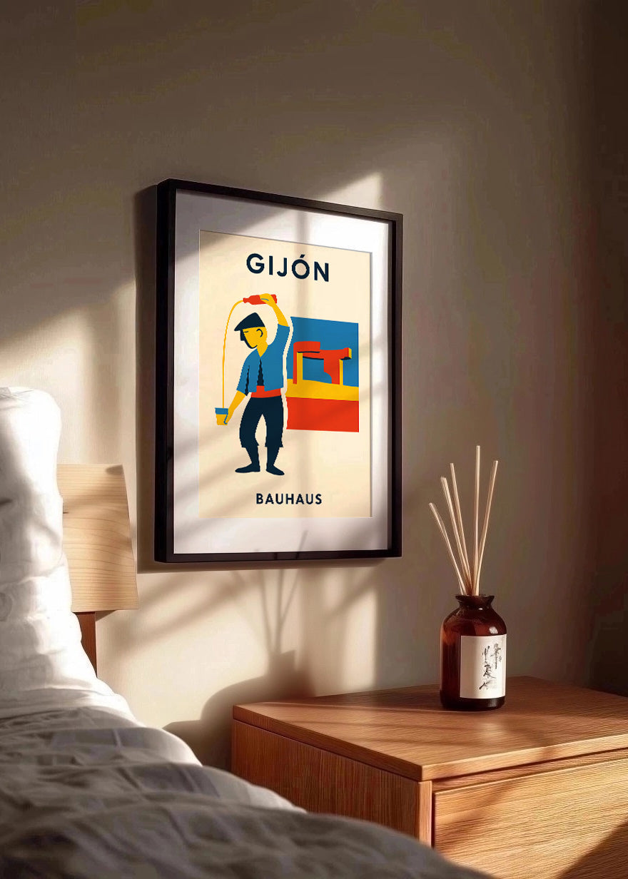 Cuadro Gijón Poster Bauhaus