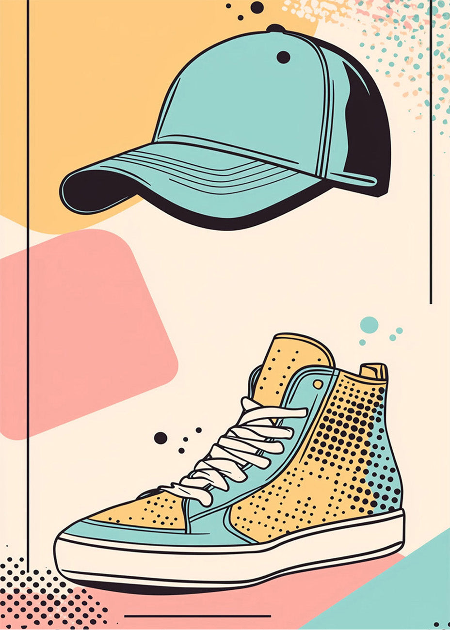 Cuadro Gorra y zapatillas