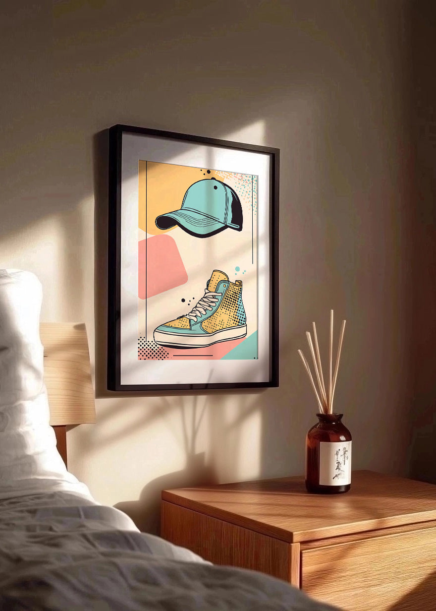 Cuadro Gorra y zapatillas