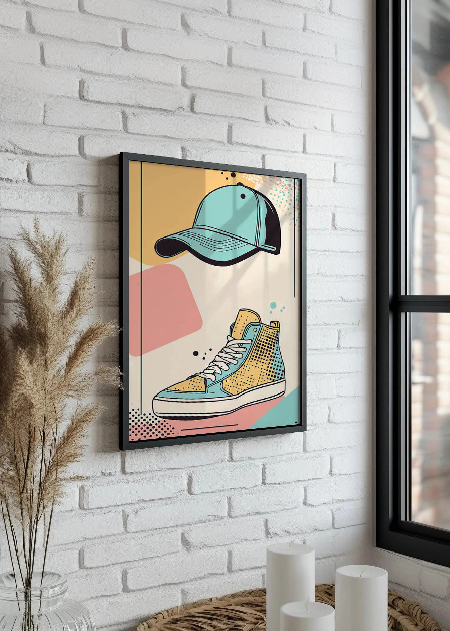 Cuadro Gorra y zapatillas
