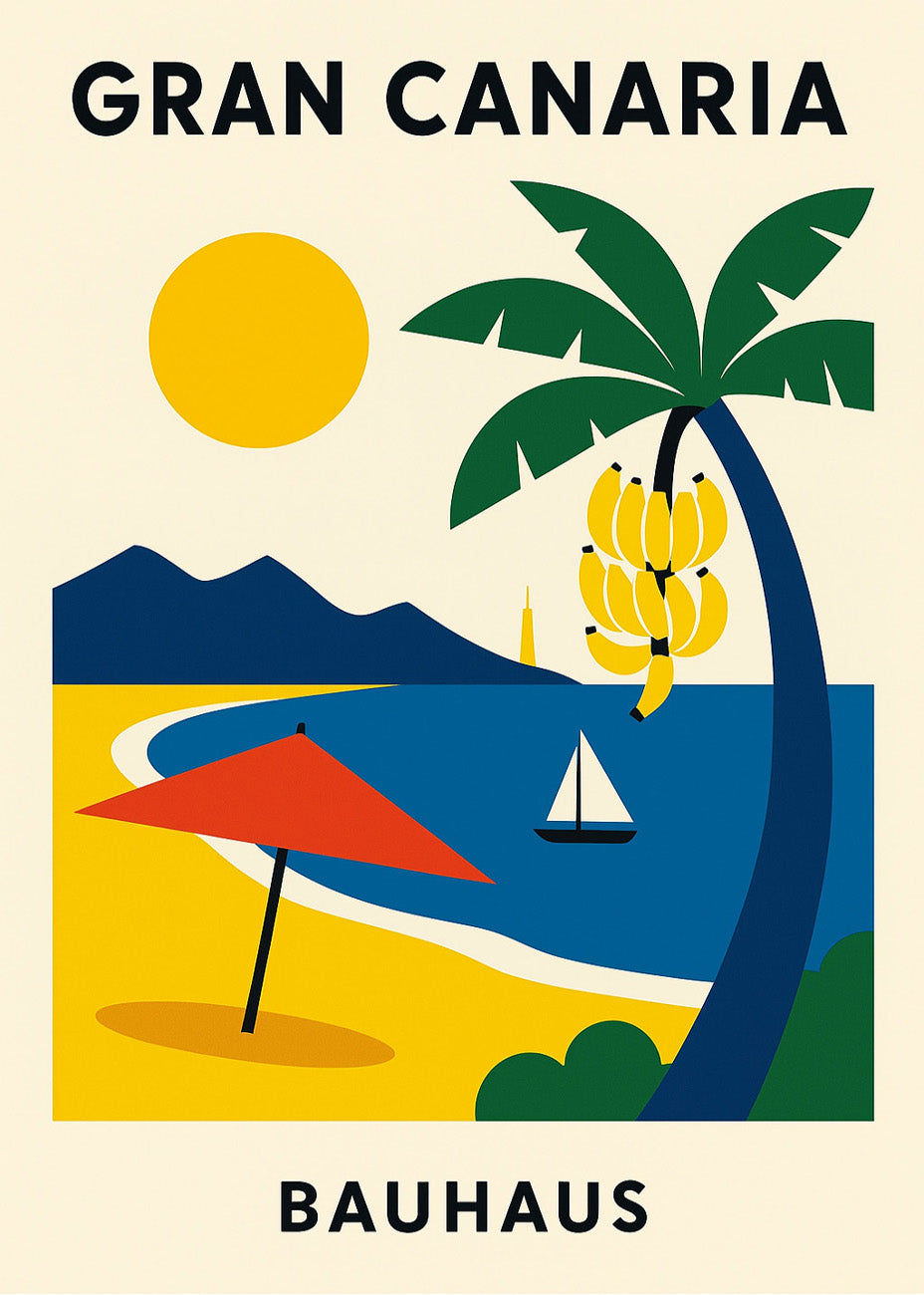 Cuadro Gran Canaria Poster Bauhaus