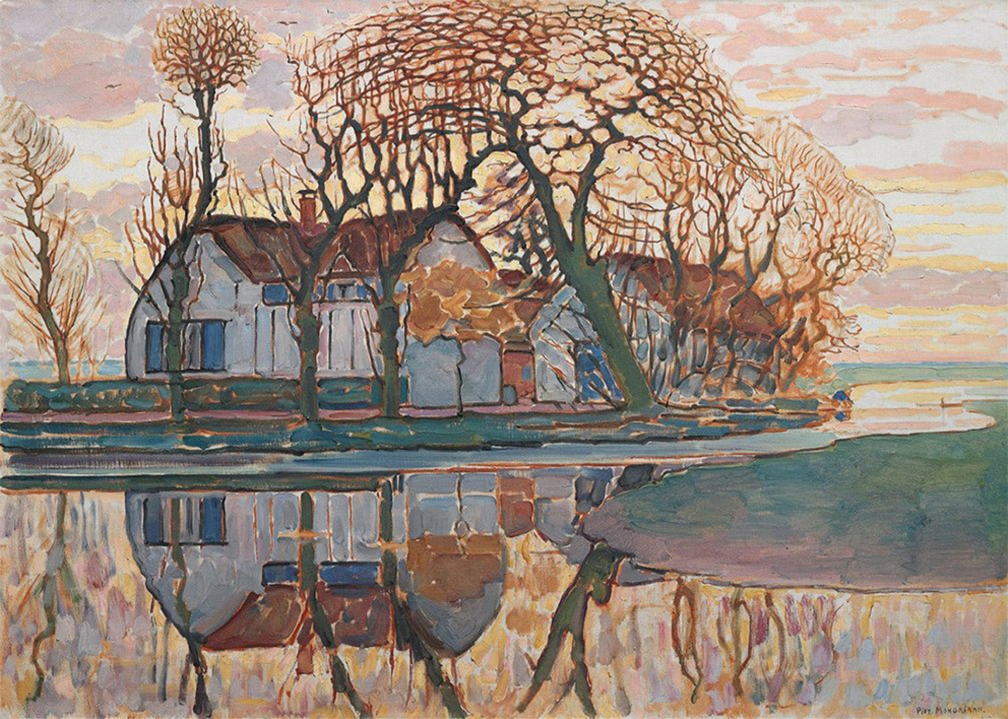 Cuadro Granja cerca de Duivendrecht (Mondrian)