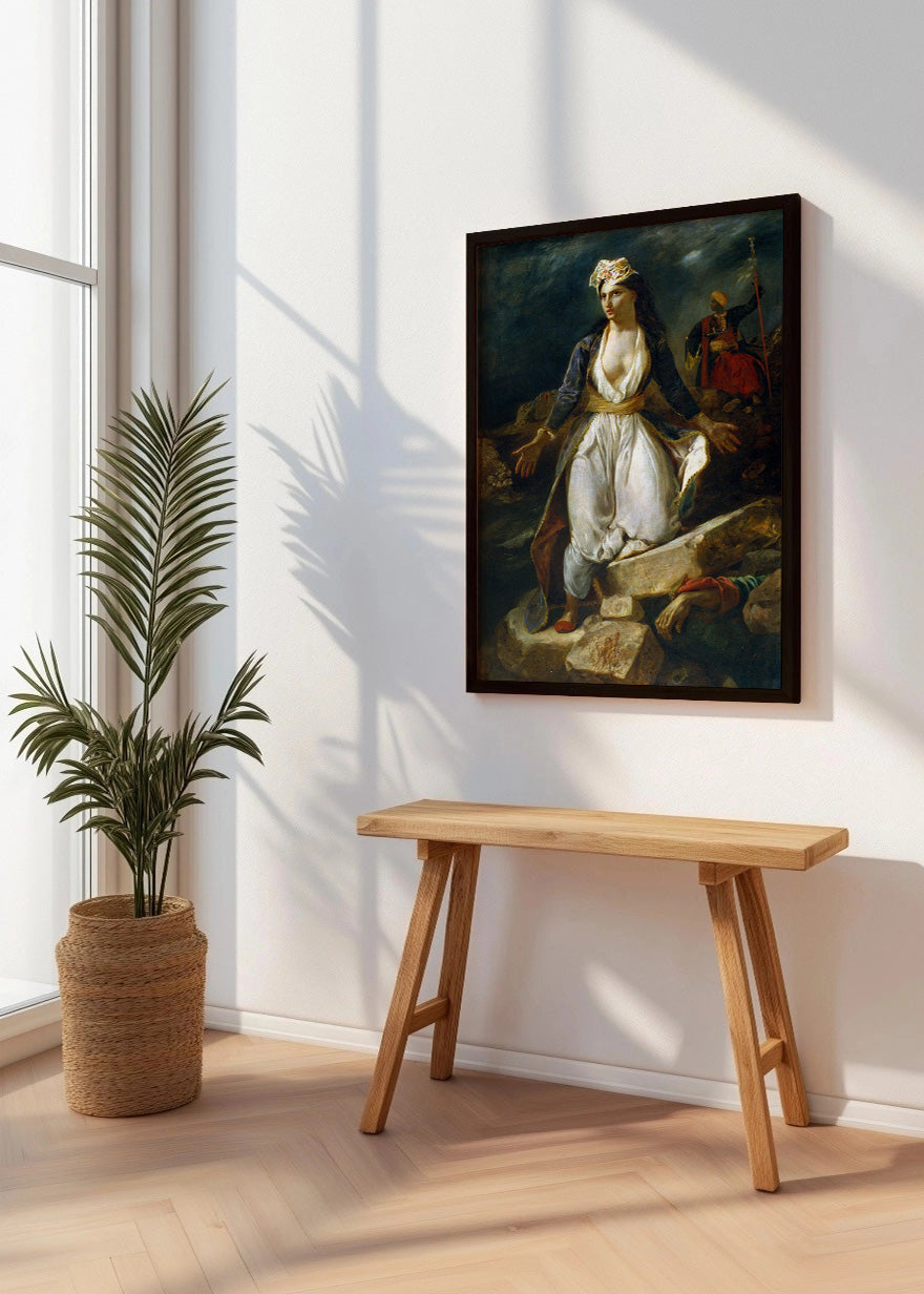 Cuadro Grecia sobre las ruinas de Missolonghi (Delacroix)