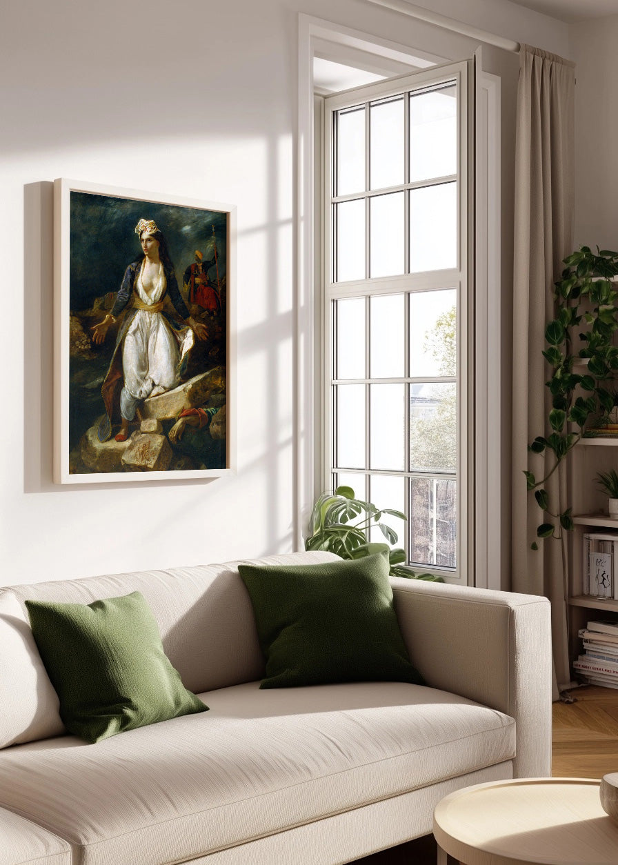 Cuadro Grecia sobre las ruinas de Missolonghi (Delacroix)