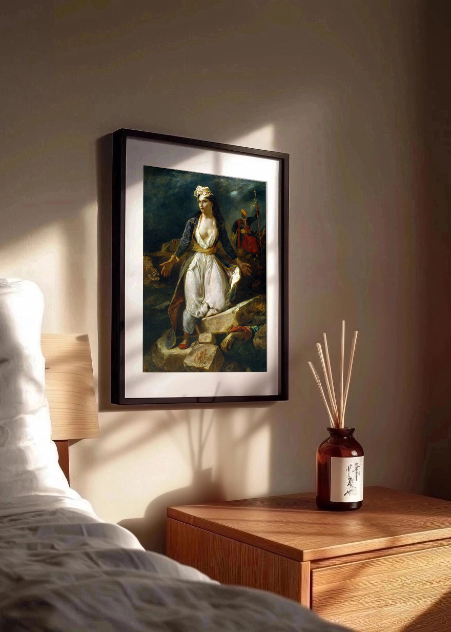 Cuadro Grecia sobre las ruinas de Missolonghi (Delacroix)