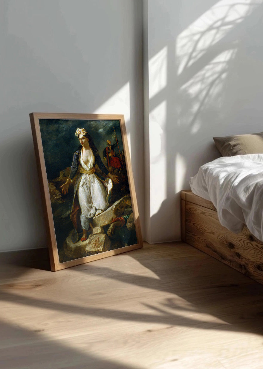 Cuadro Grecia sobre las ruinas de Missolonghi (Delacroix)