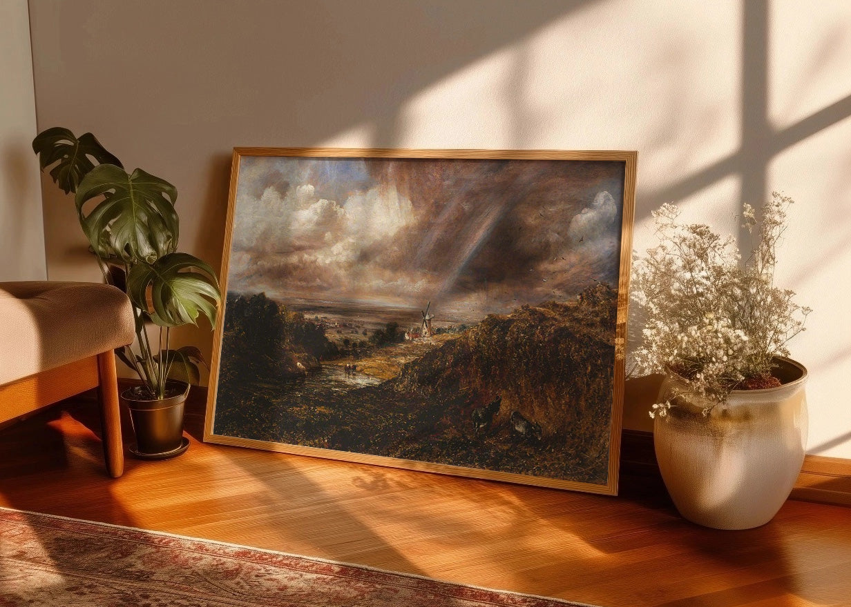 Cuadro ​Hampstead Heath con una tormenta acercándose (John Constable)