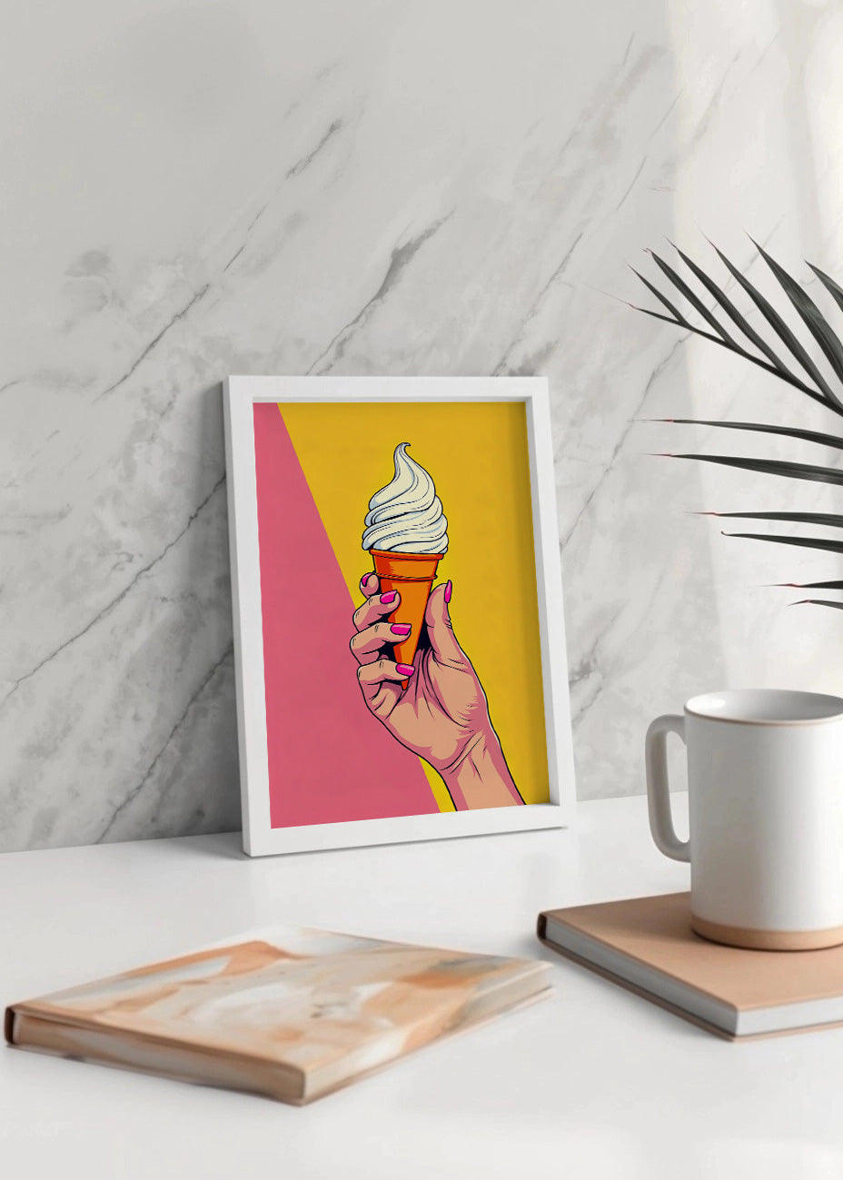 Cuadro Helado de cono