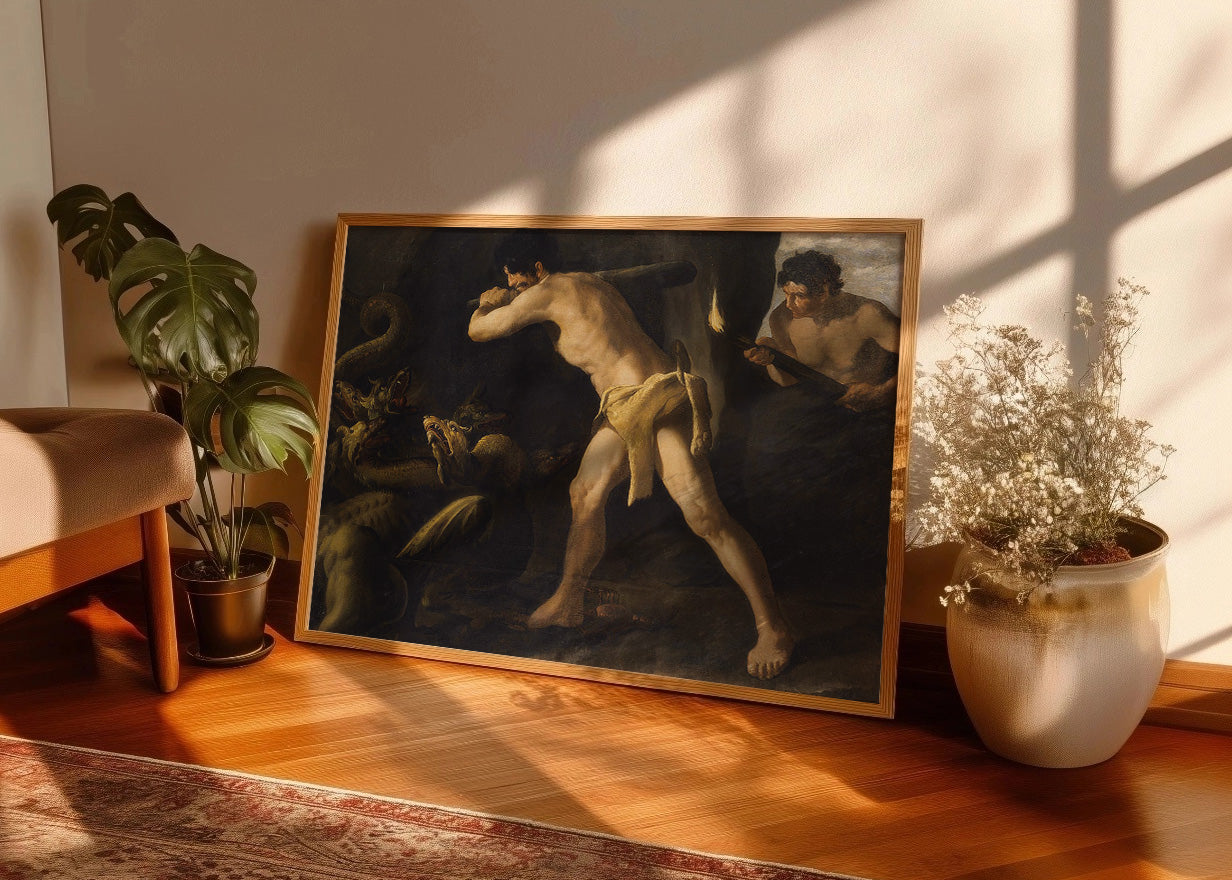 Cuadro Hércules lucha contra la hidra de Lerna (Rubens)