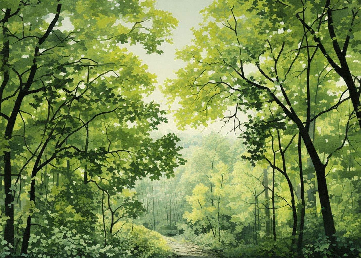 Cuadro Hojas delicadas