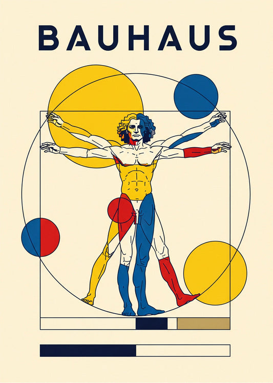 Cuadro Hombre de Vitruvio Bauhaus