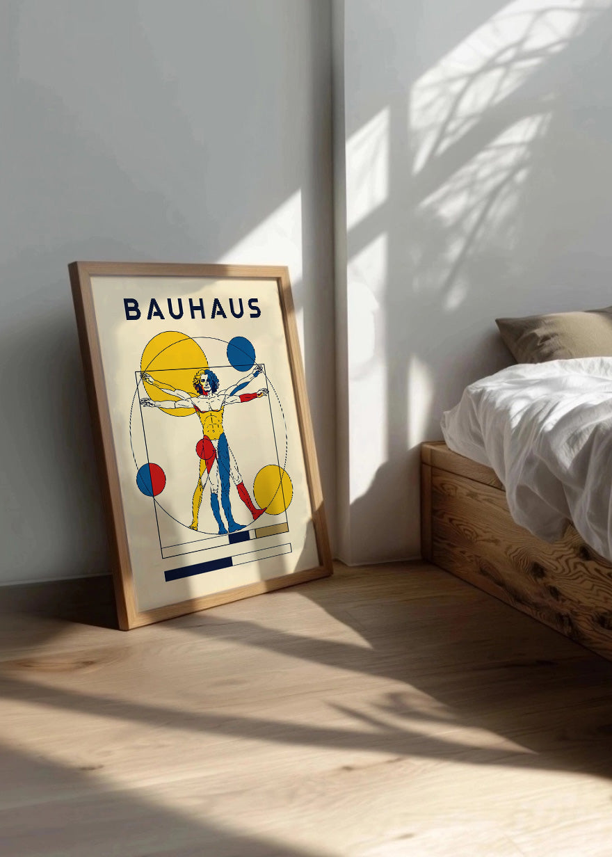 Cuadro Hombre de Vitruvio Bauhaus