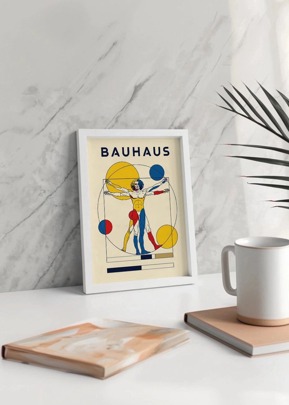 Cuadro Hombre de Vitruvio Bauhaus
