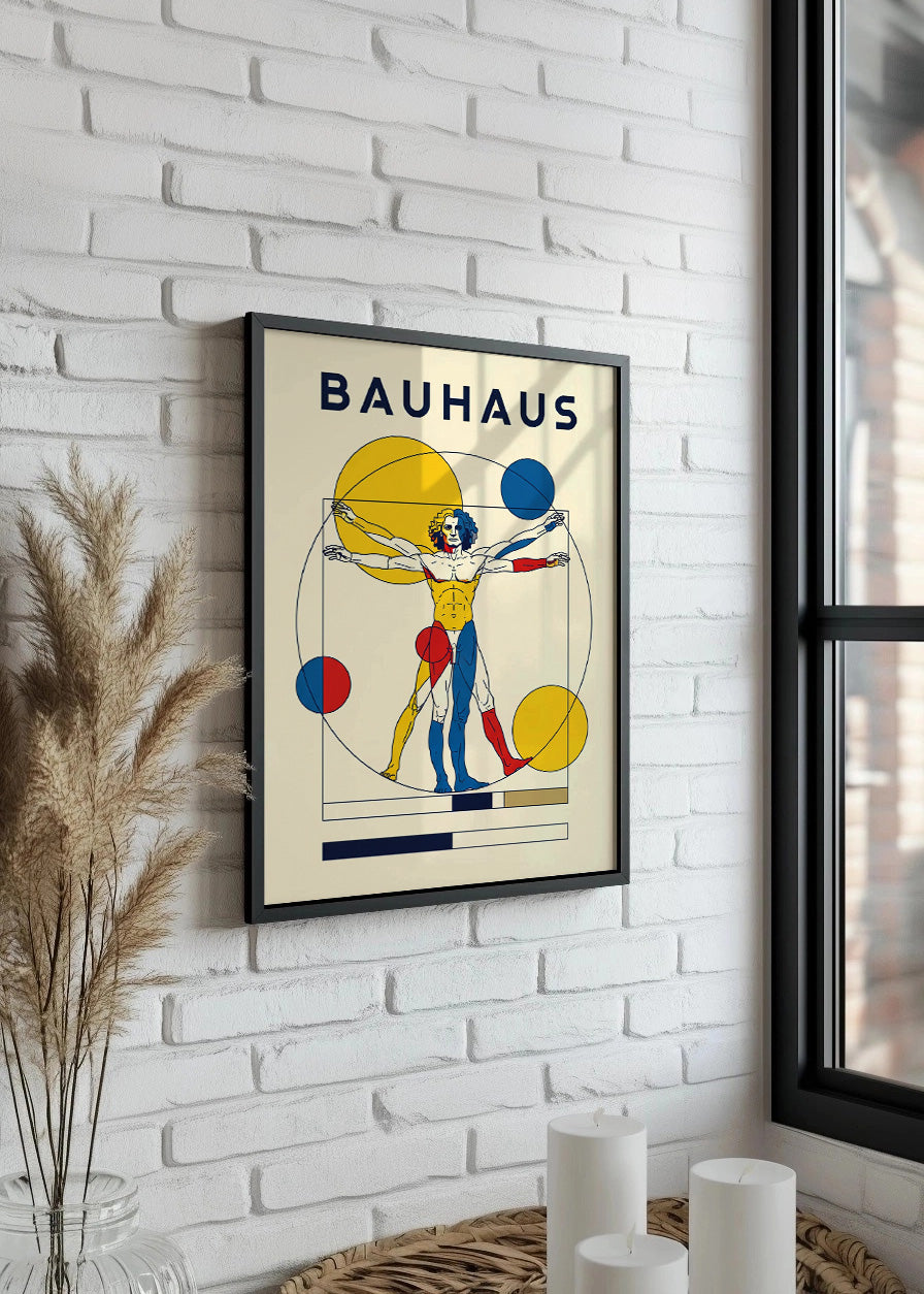 Cuadro Hombre de Vitruvio Bauhaus