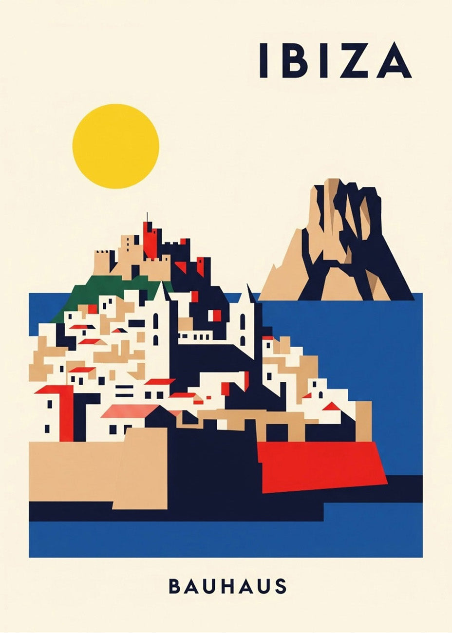 Cuadro Ibiza Poster Bauhaus