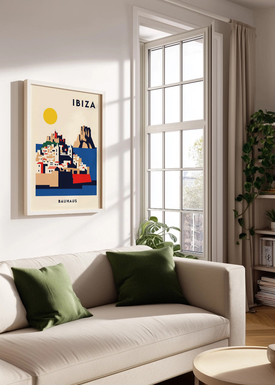 Cuadro Ibiza Poster Bauhaus