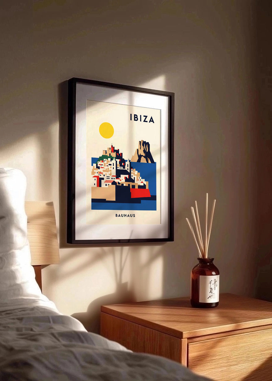 Cuadro Ibiza Poster Bauhaus