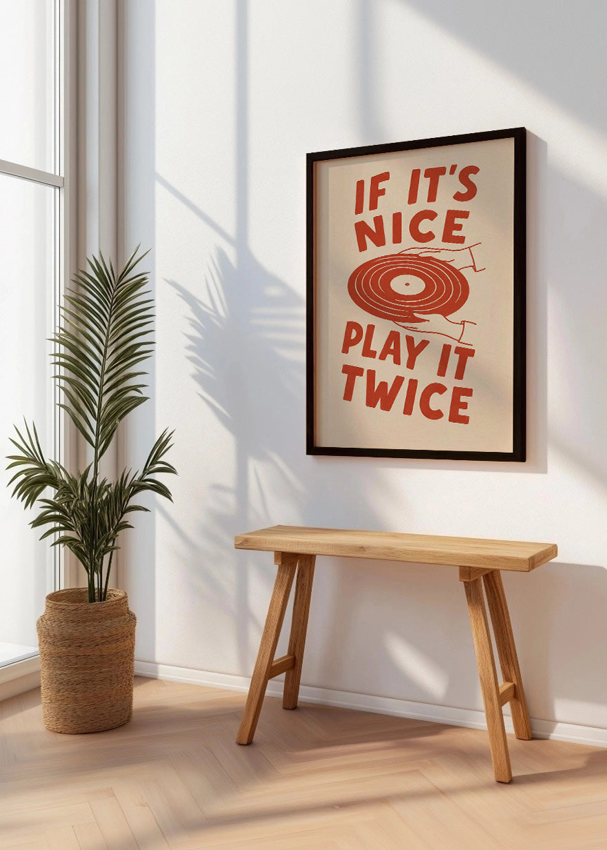 Cuadro If it is nice play it twice