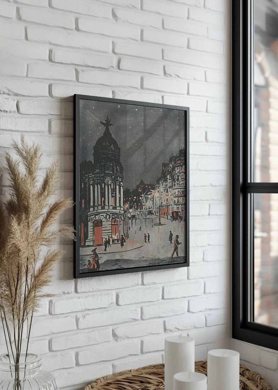 Cuadro Ilustración del Edificio Metrópolis (José Izquierdo Durán)