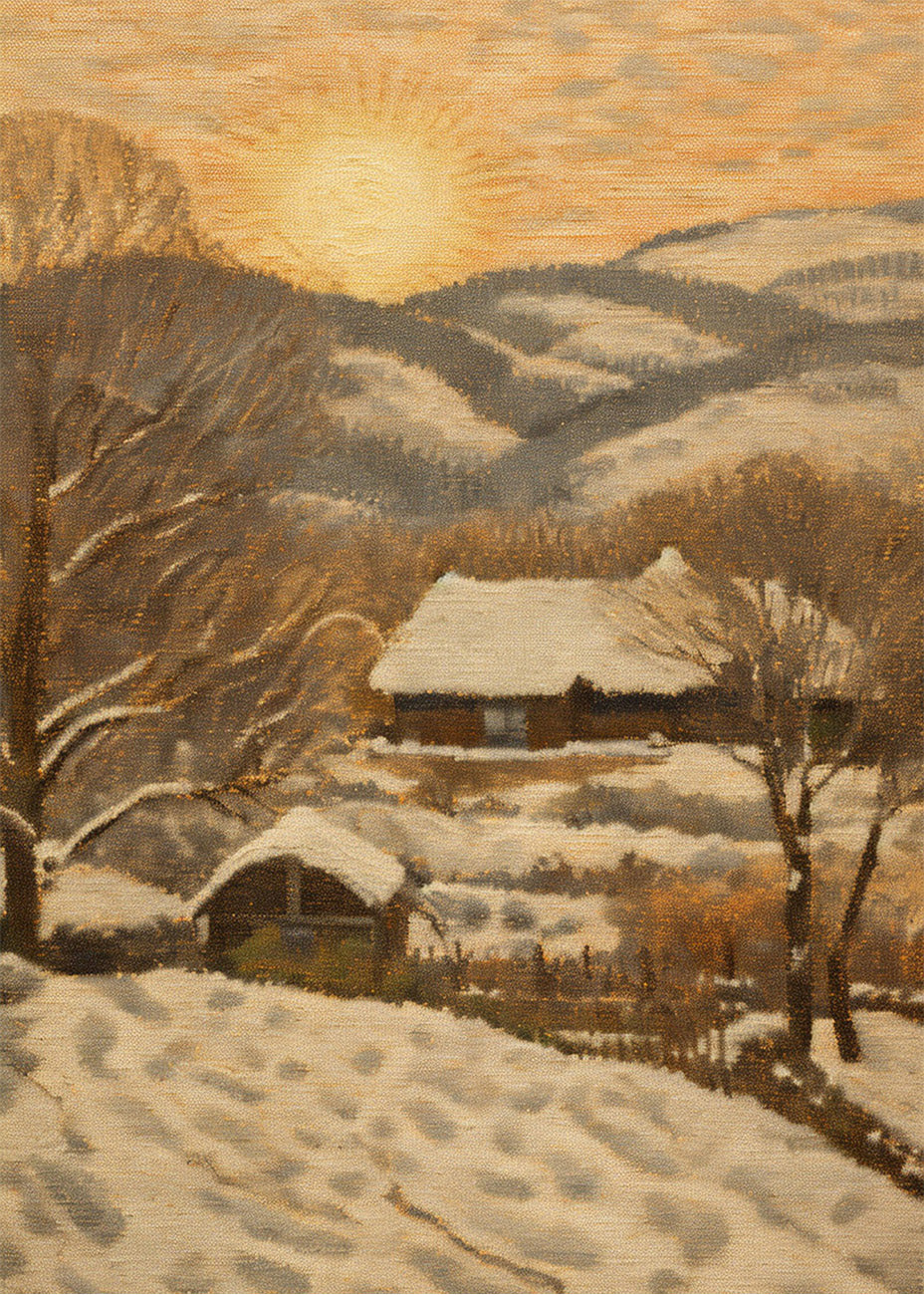 Cuadro Invierno nevado