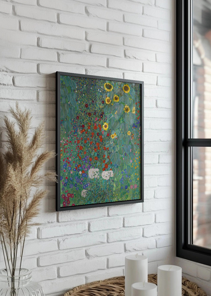 Cuadro Jardin campesino con girasoles (Gustav Klimt)