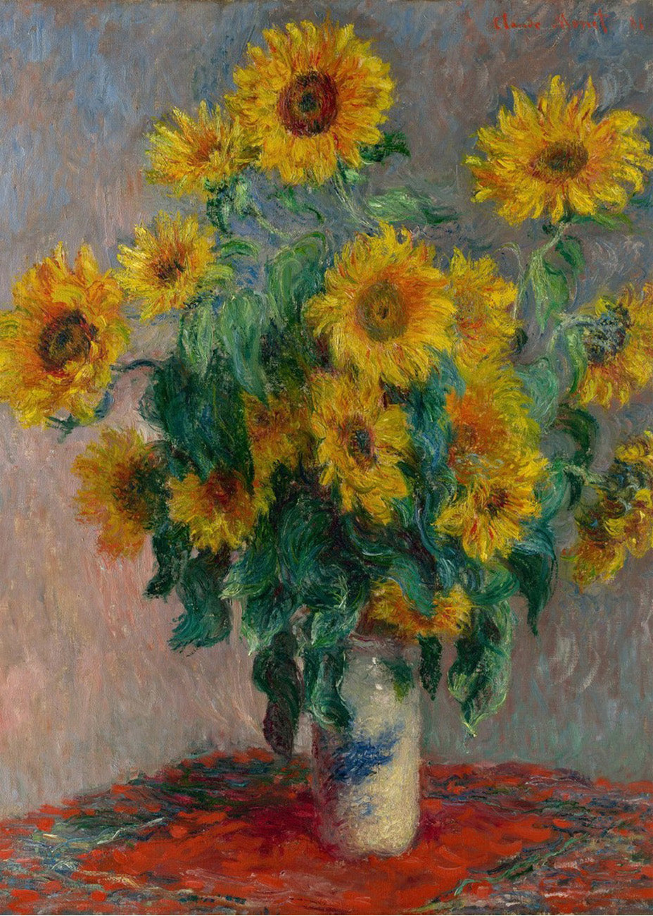 Cuadro Jarrón con girasoles (Claude Monet)