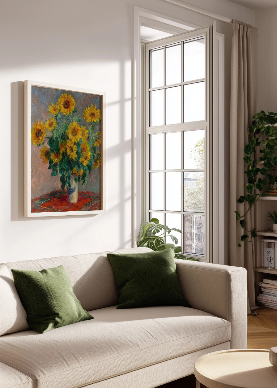 Cuadro Jarrón con girasoles (Claude Monet)