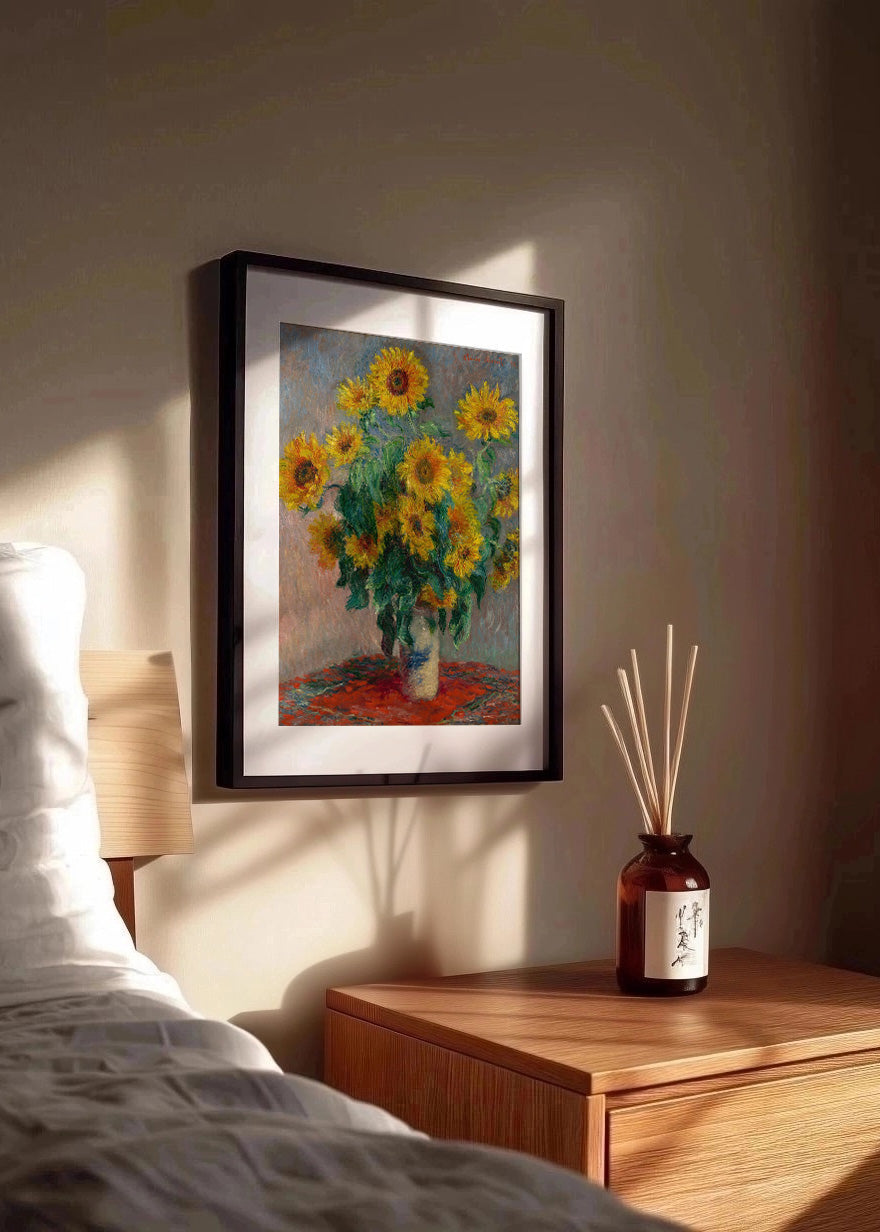 Cuadro Jarrón con girasoles (Claude Monet)