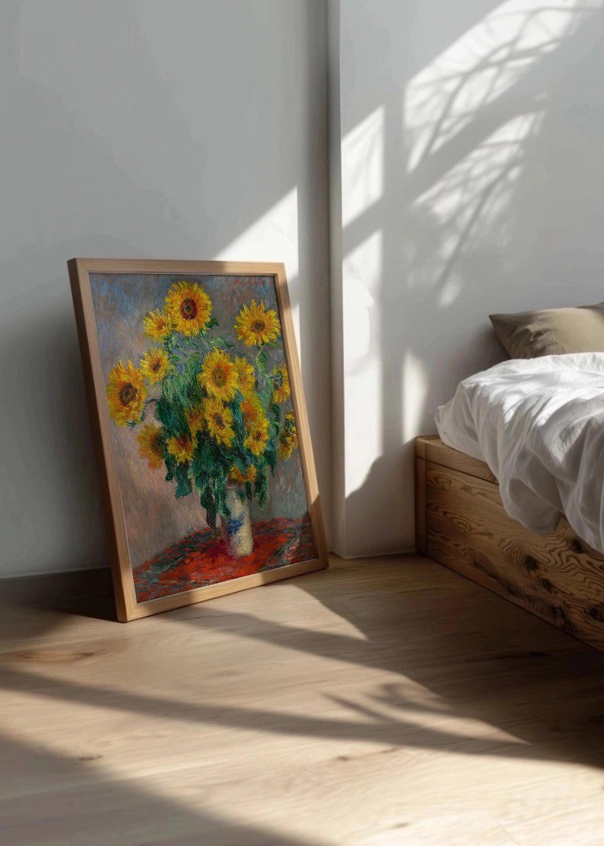 Cuadro Jarrón con girasoles (Claude Monet)