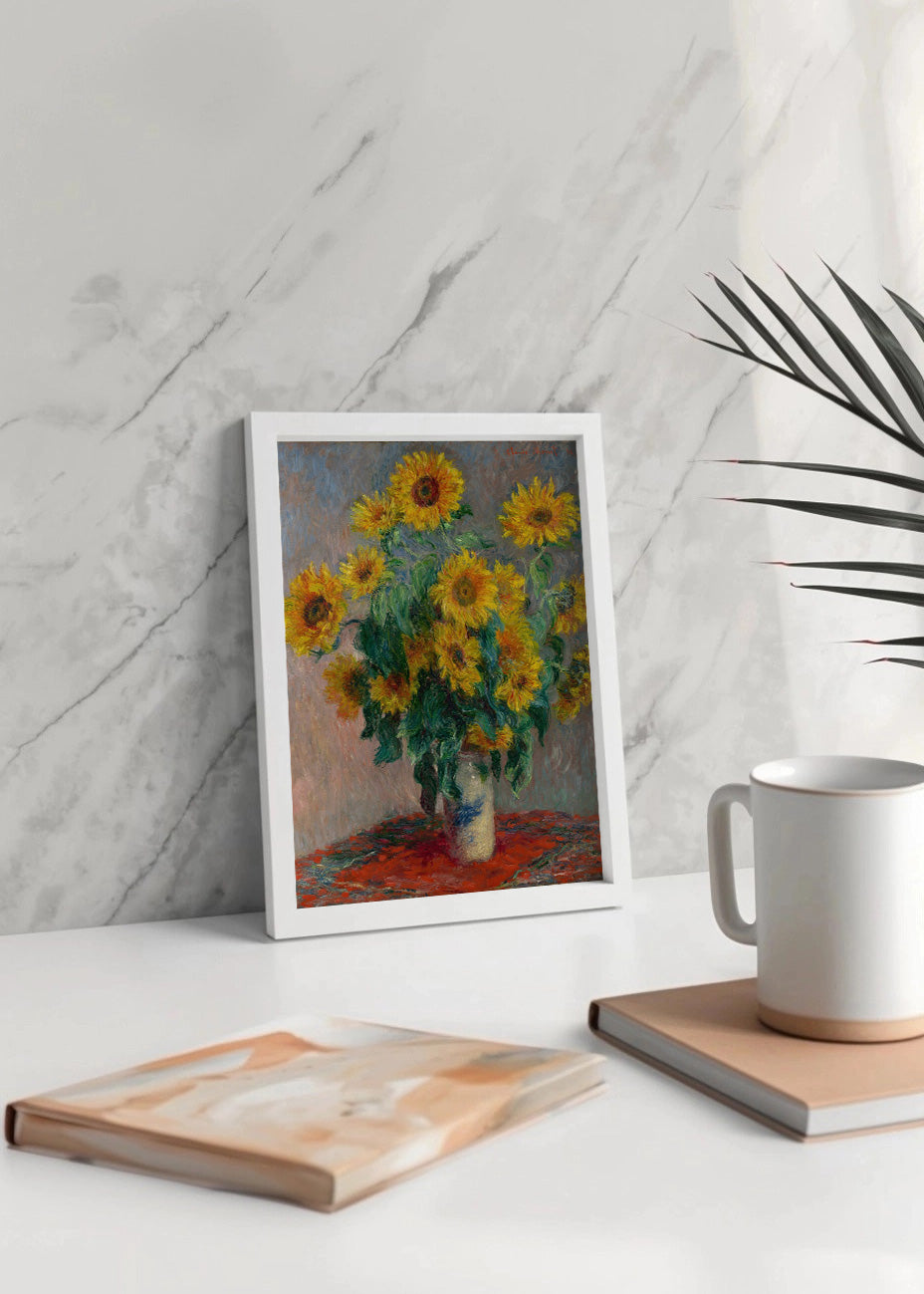 Cuadro Jarrón con girasoles (Claude Monet)