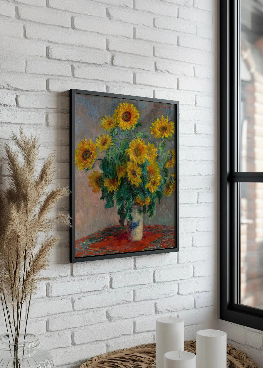 Cuadro Jarrón con girasoles (Claude Monet)