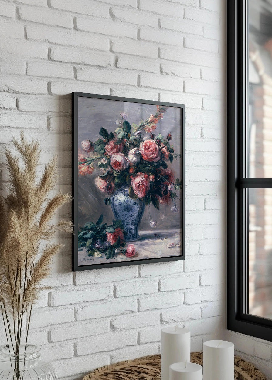 Cuadro Jarrón de Rosas (Renoir)
