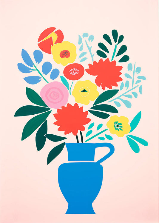 Cuadro Jarrón de flores primaverales