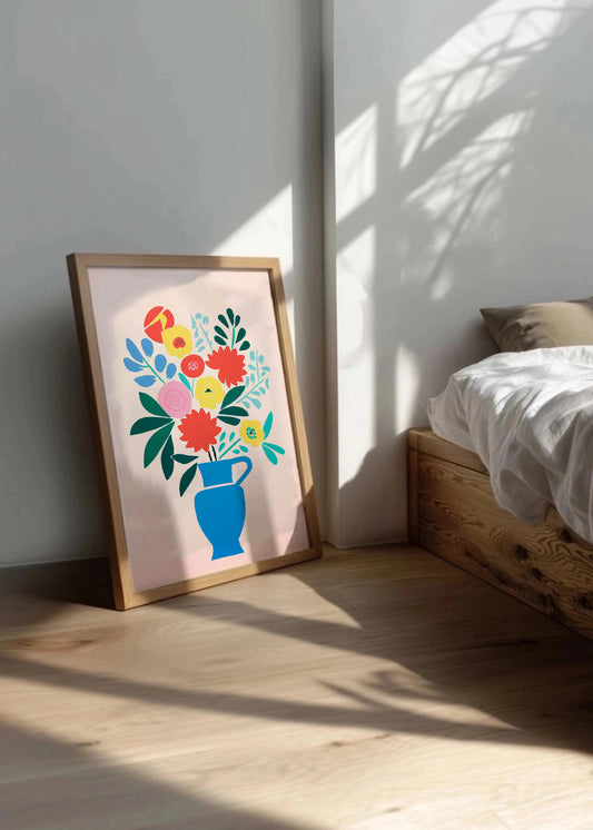 Cuadro Jarrón de flores primaverales