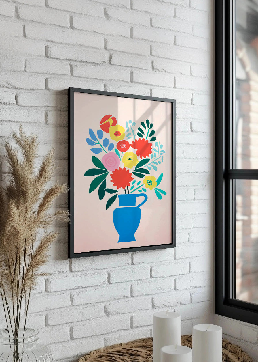 Cuadro Jarrón de flores primaverales