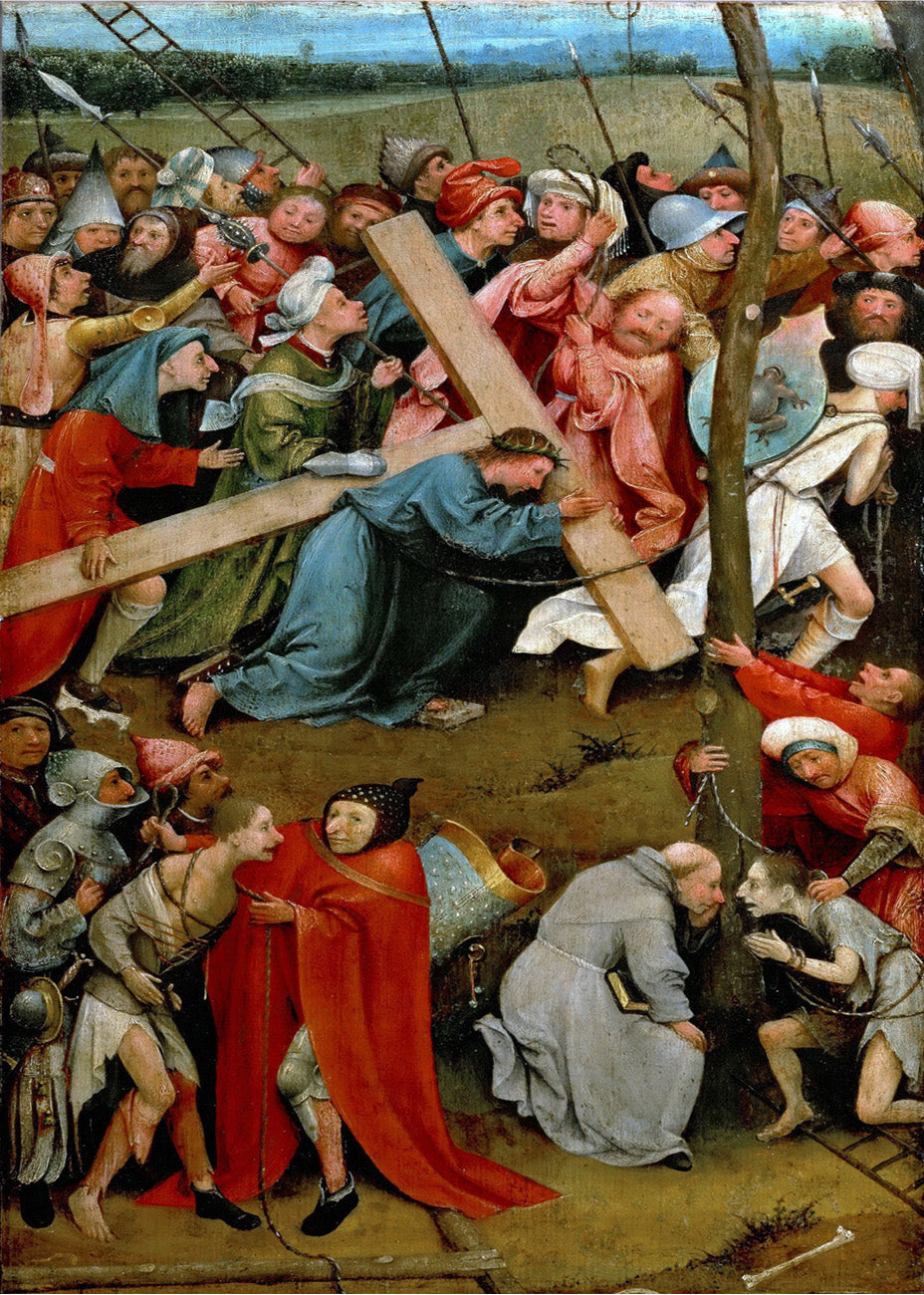 Cuadro Jesús cargando con la cruz (El Bosco)